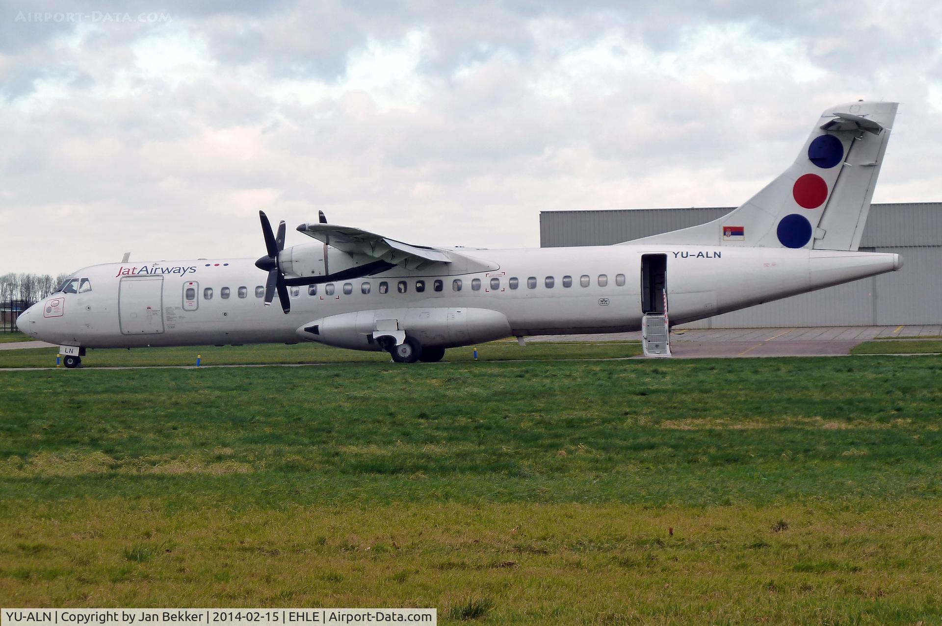 YU-ALN, 1990 ATR 72-202 C/N 180, Just arrived at Lelystad Airport to get the new Air Sebian livery.