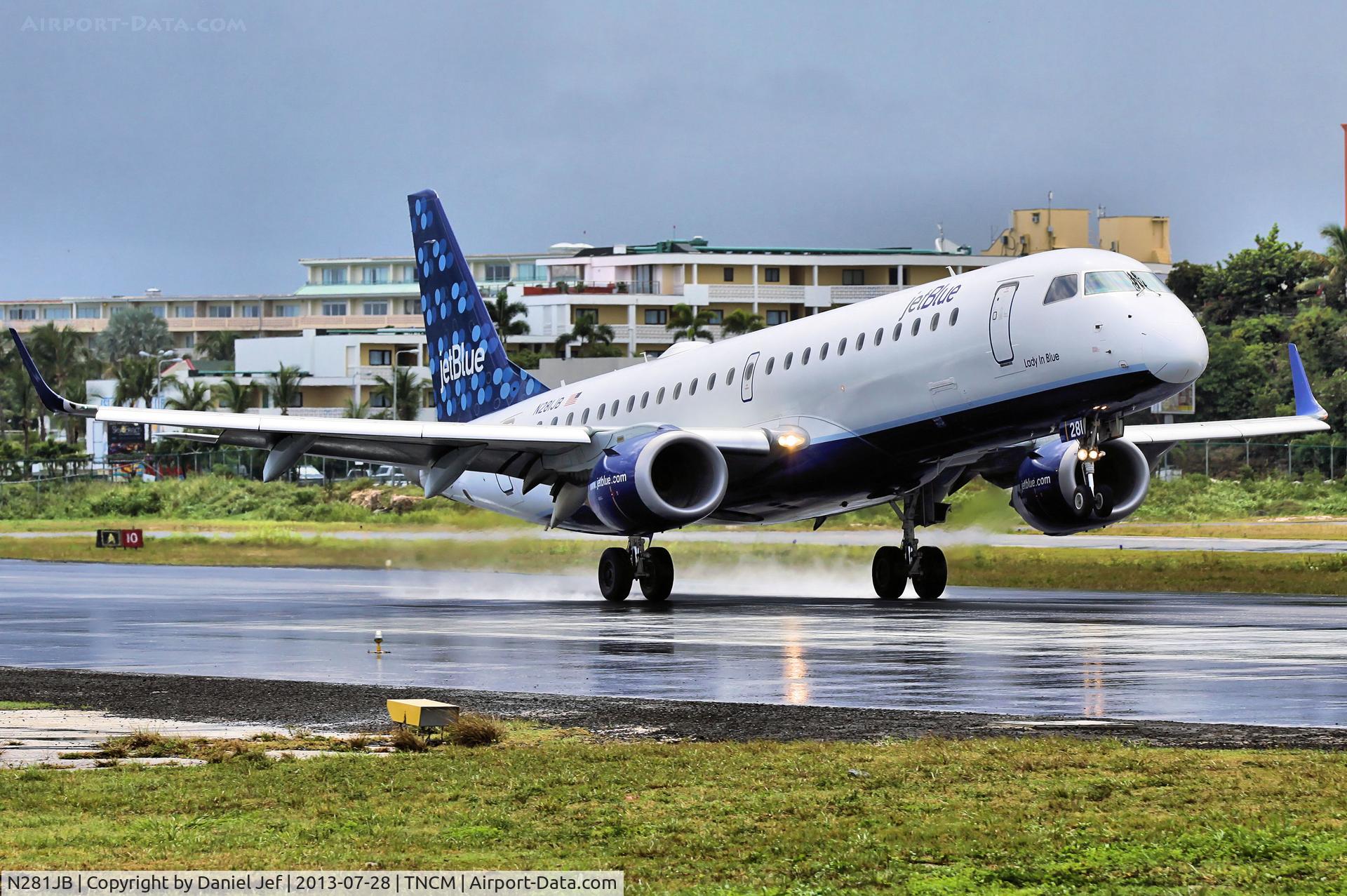 N281JB, 2007 Embraer 190AR (ERJ-190-100IGW) C/N 19000103, N281JB