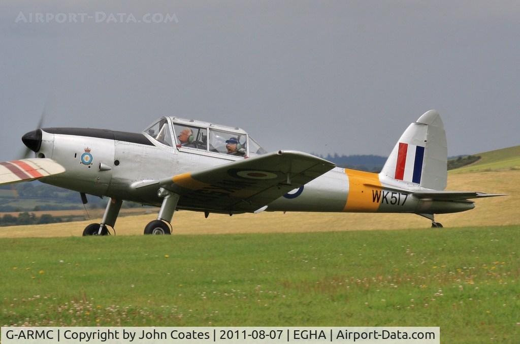 G-ARMC, 1950 De Havilland DHC-1 Chipmunk 22A C/N C1/0151, WB703 taxies to depart