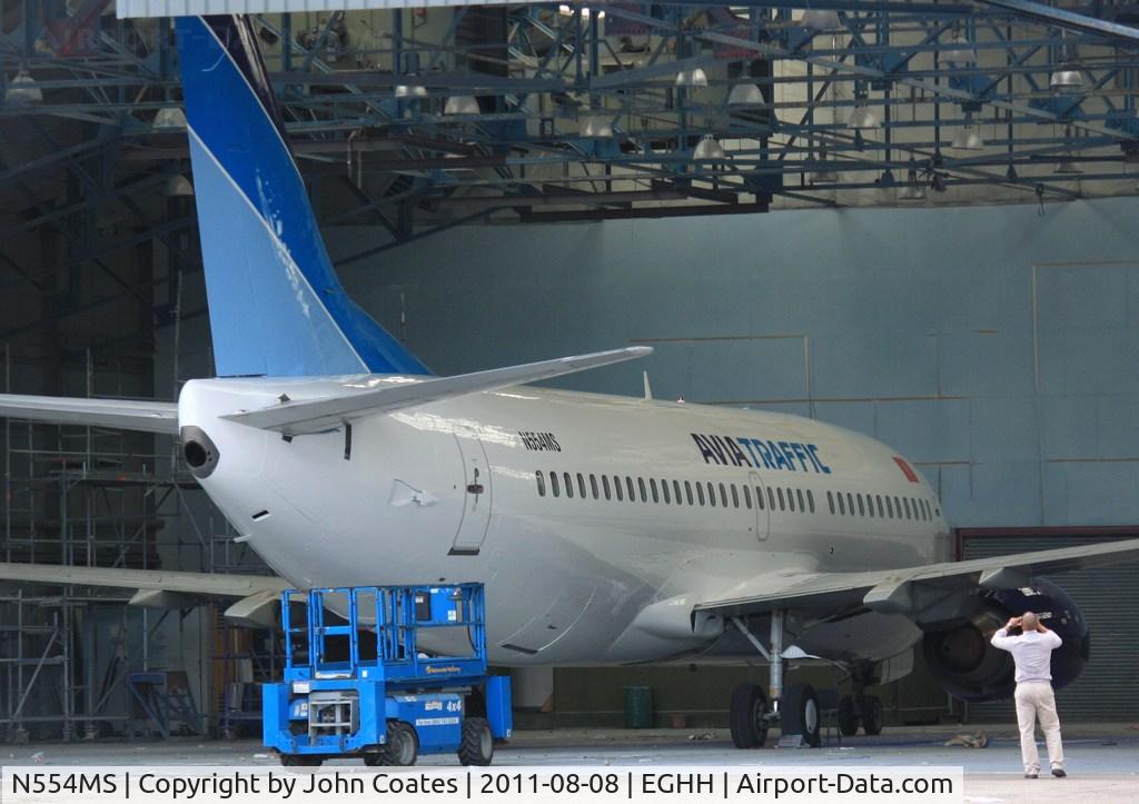 N554MS, 1990 Boeing 737-3Y0 C/N 24681, Just finished in the paintshop