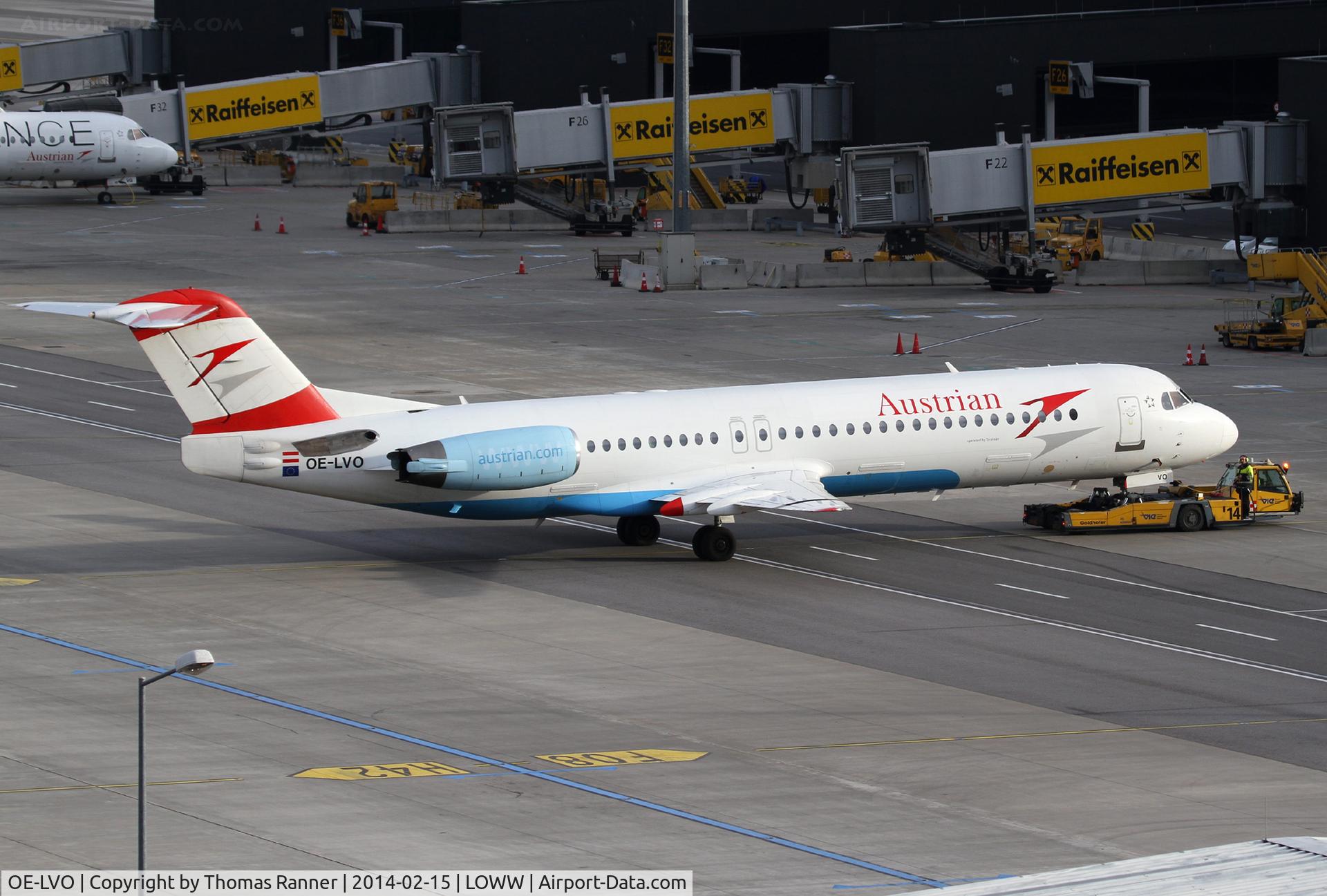 OE-LVO, 1993 Fokker 100 (F-28-0100) C/N 11460, Austrian Fokker 100
