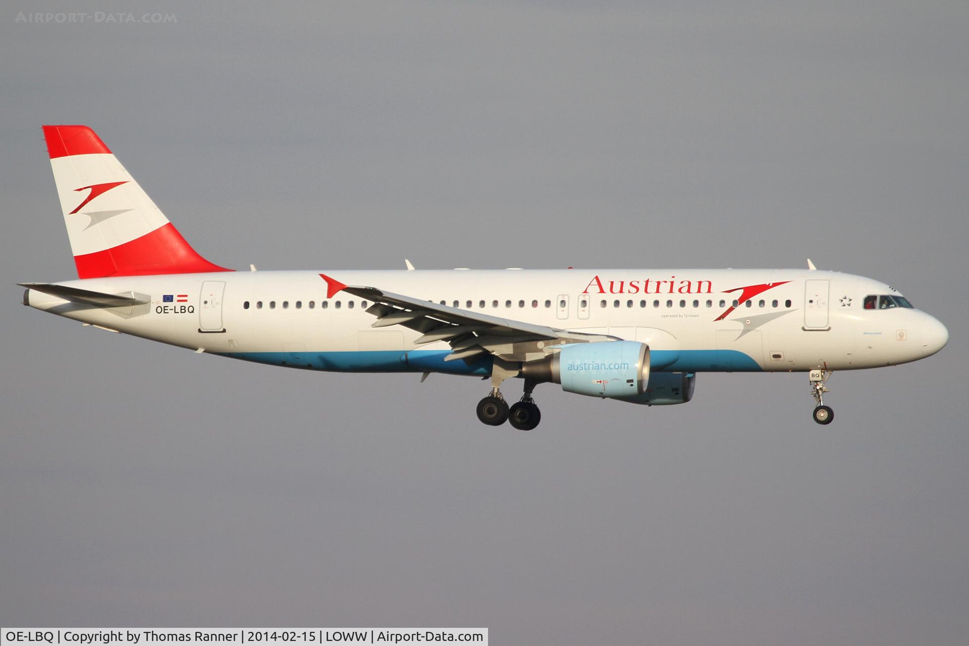OE-LBQ, 1999 Airbus A320-214 C/N 1137, Austrian A320