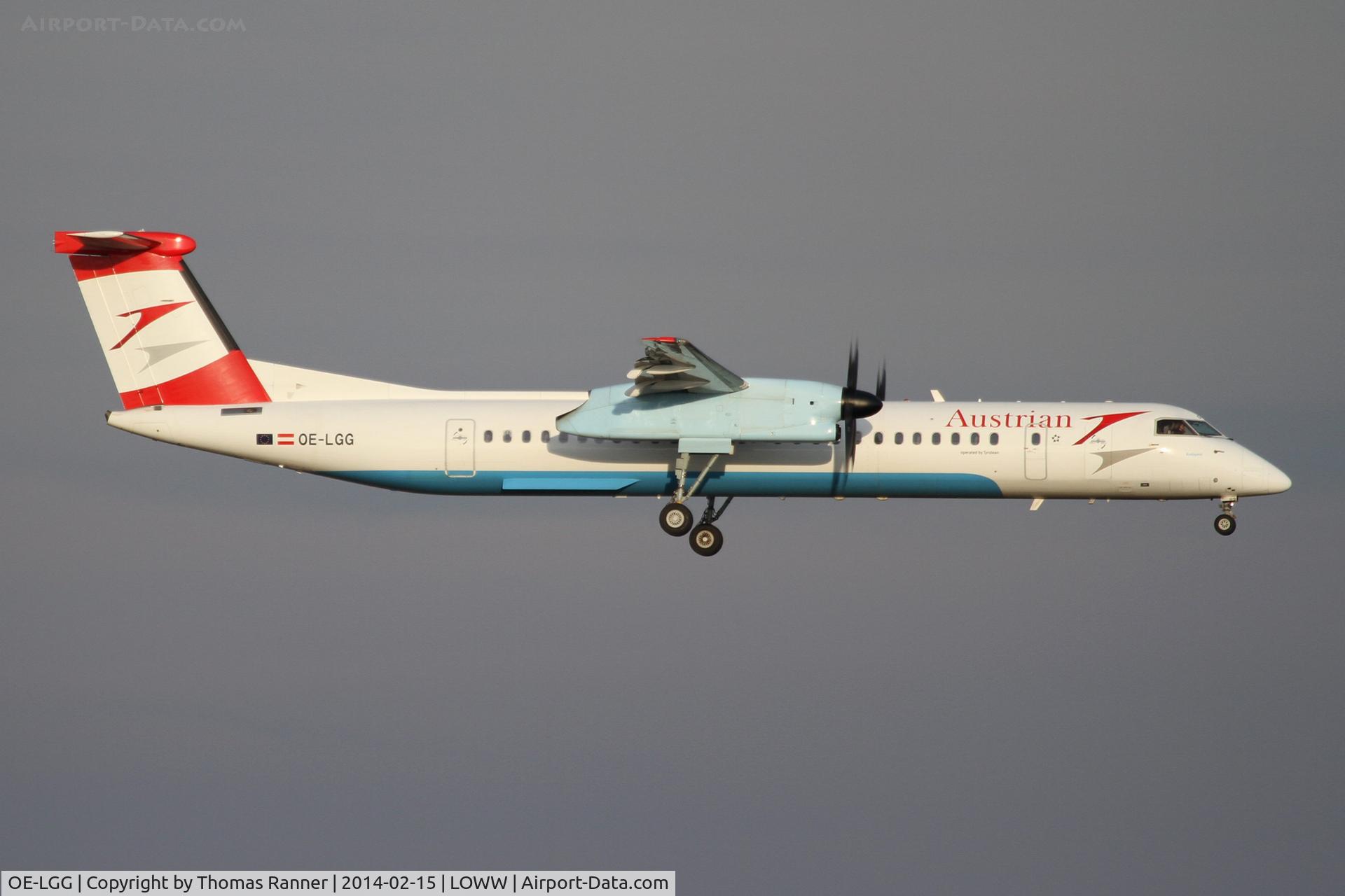 OE-LGG, 2002 De Havilland Canada DHC-8-402Q Dash 8 C/N 4074, Austrian DHC8