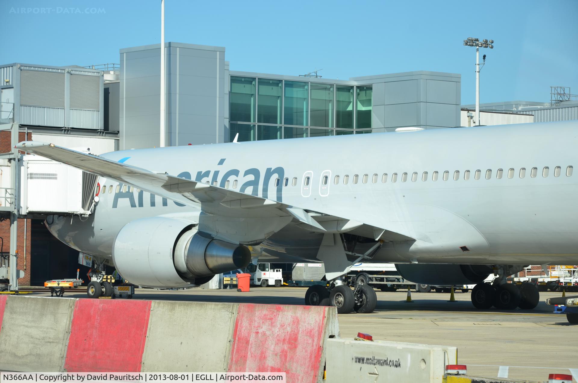 N366AA, 1991 Boeing 767-323/ER C/N 25193, On a bus trip to the termial...