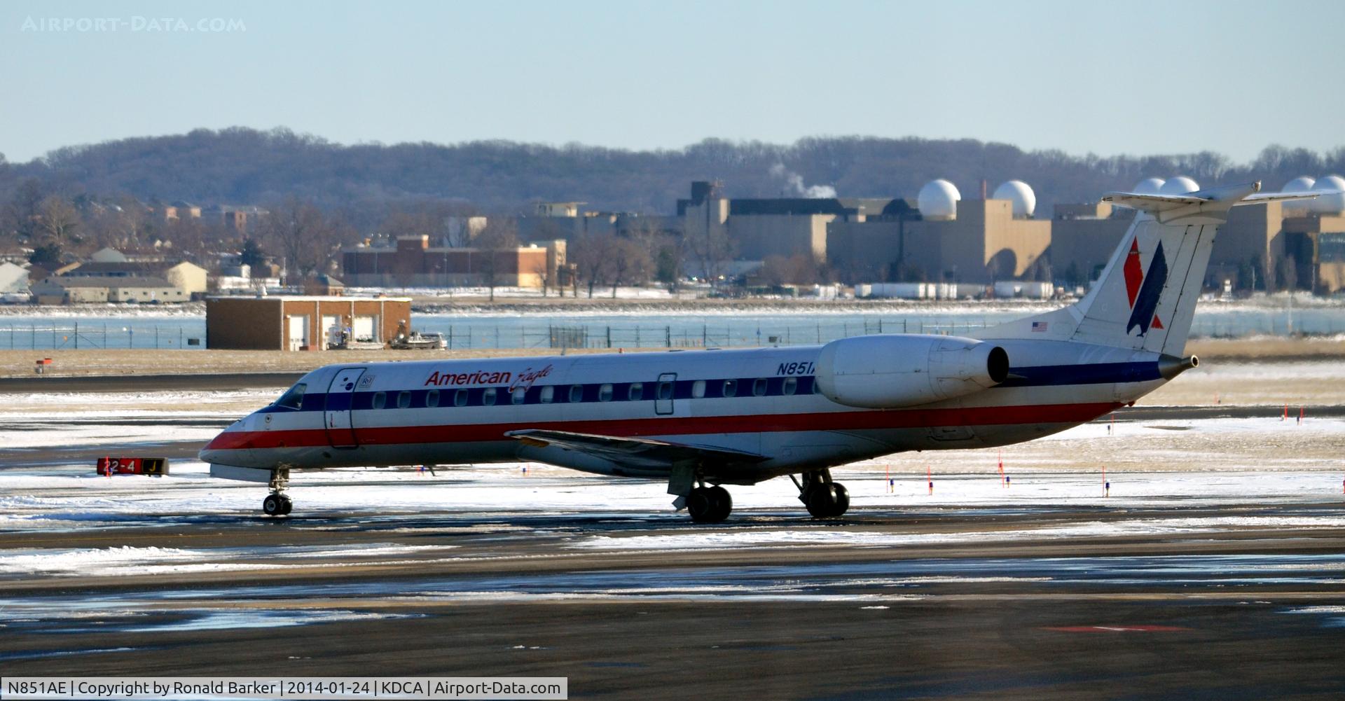 N851AE, 2003 Embraer ERJ-140LR (EMB-135KL) C/N 145734, Taxi to takeoff National