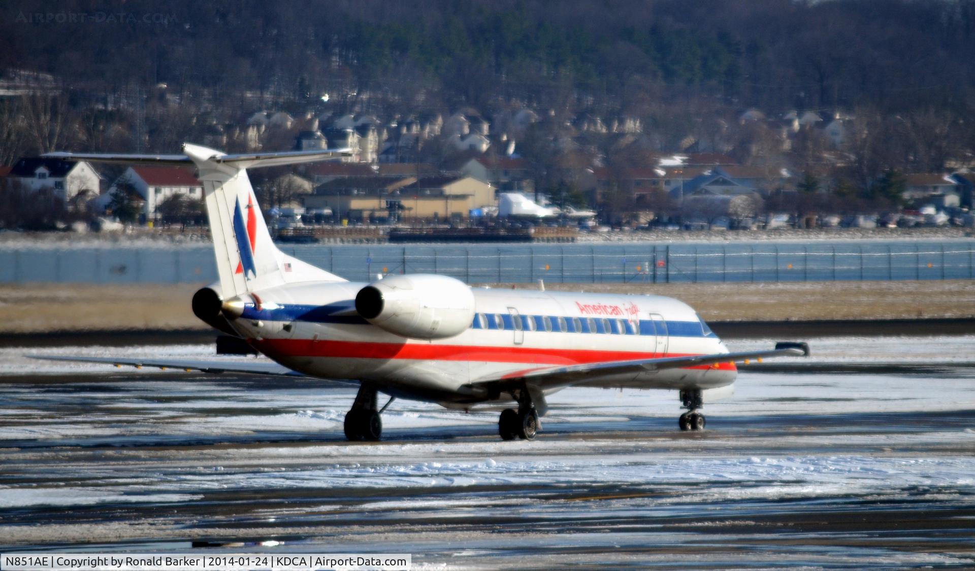 N851AE, 2003 Embraer ERJ-140LR (EMB-135KL) C/N 145734, Taxi National