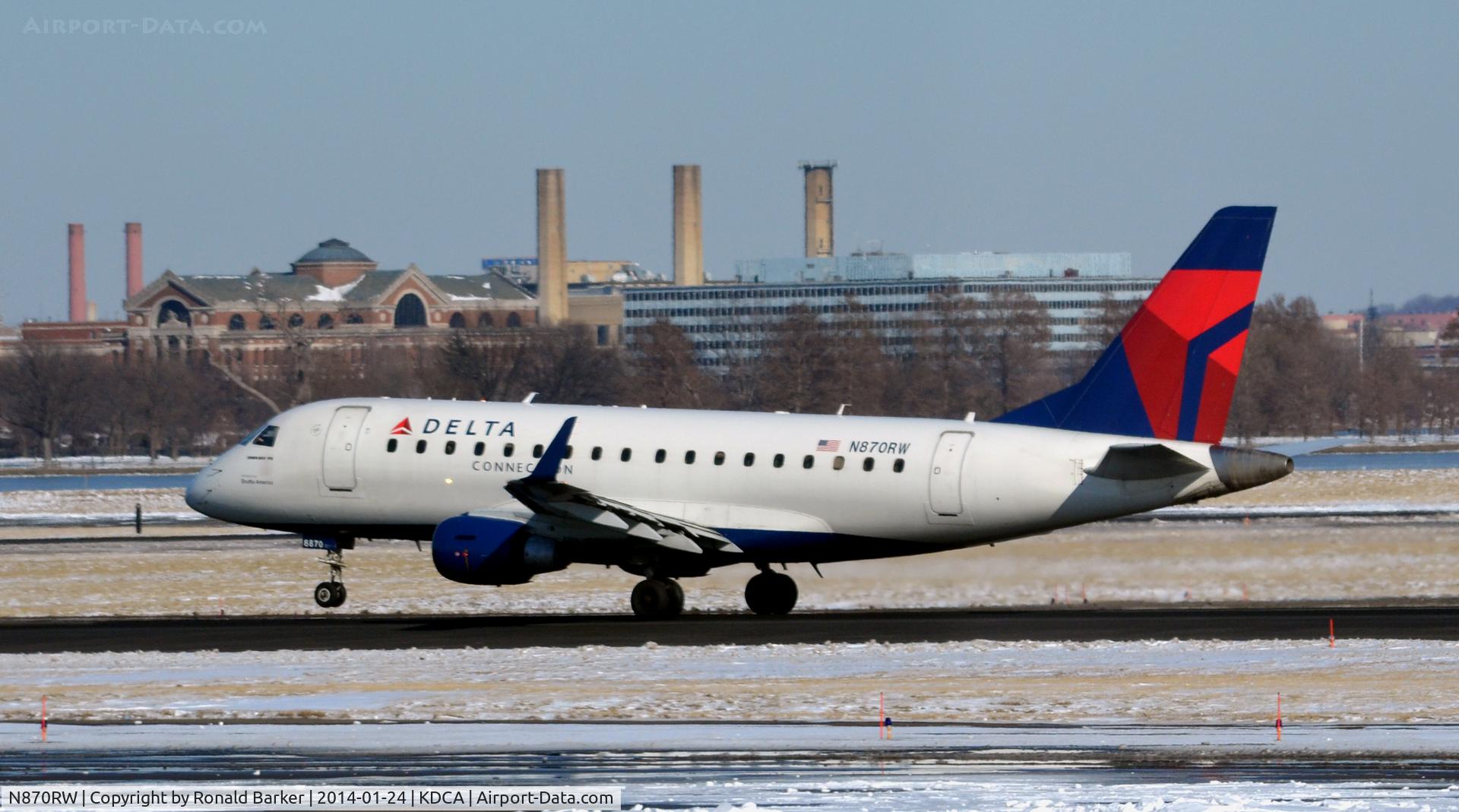 N870RW, 2006 Embraer 170SU (ERJ-170-100SU) C/N 17000138, Nose wheel liftoff National