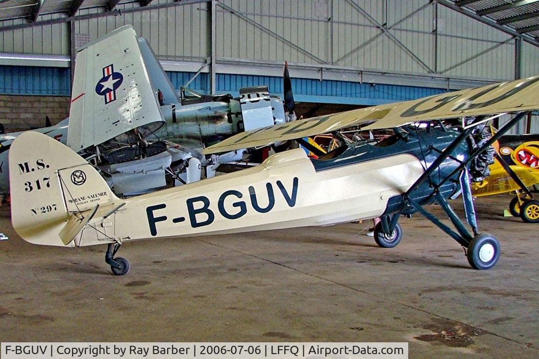 F-BGUV, Morane-Saulnier MS.317 C/N 297, Morane-Saulnier MS.317 [6551/297] La Ferte Alais~F 06/07/2006