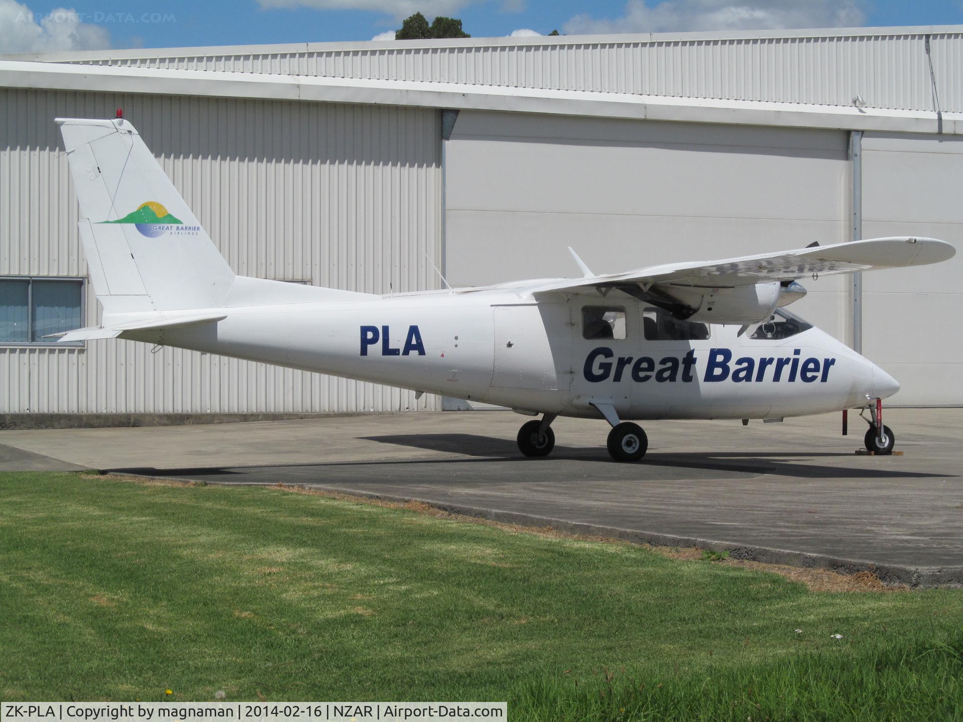 ZK-PLA, 1976 Partenavia P-68B C/N 86, Usually at North Shore or AKL. Nice to get close up today at Ardmore.