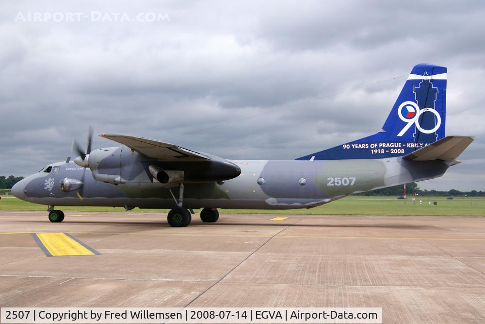 2507, Antonov An-26 C/N 12507, 90th anniversary markings of Kbely air base, the aircraft's home base