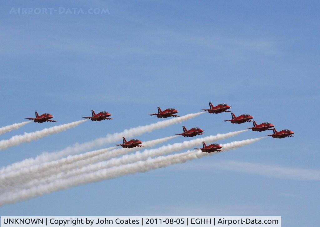 UNKNOWN, British Aerospace Hawk T1A C/N Unknown, The Reds return after display