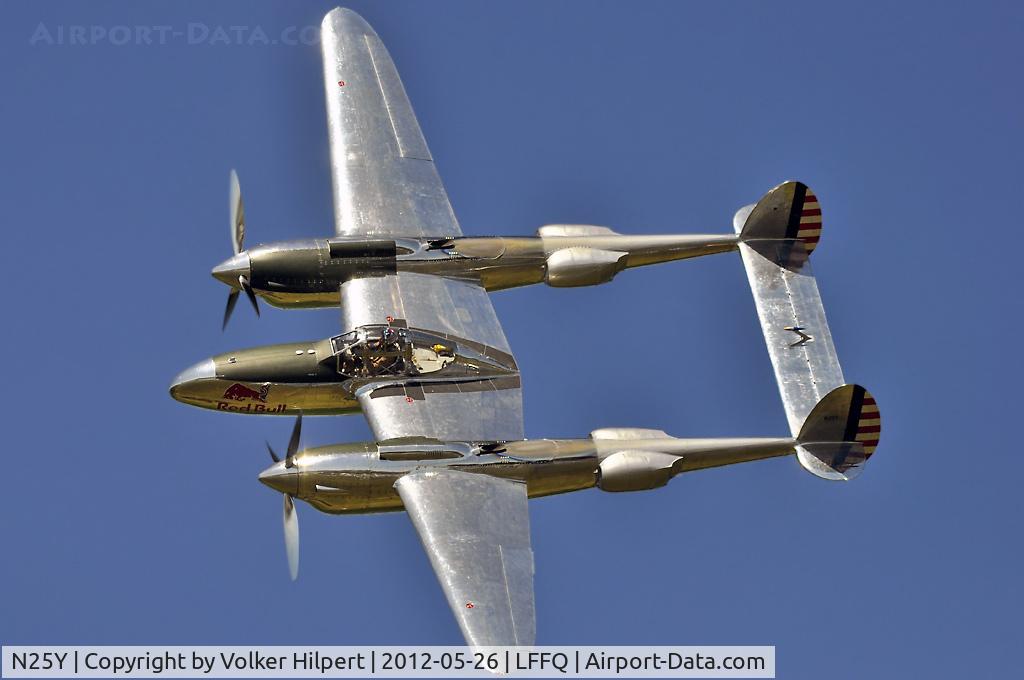 N25Y, 1944 Lockheed P-38L-5LO Lightning C/N AF44-53254, at lffq