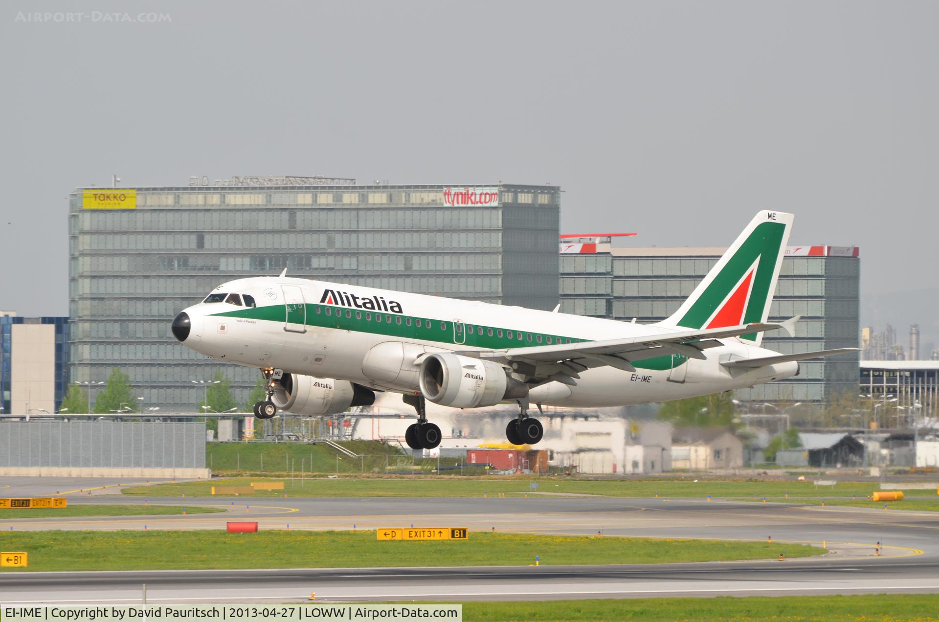 EI-IME, 2002 Airbus A319-112 C/N 1740, Arriving from Rome.