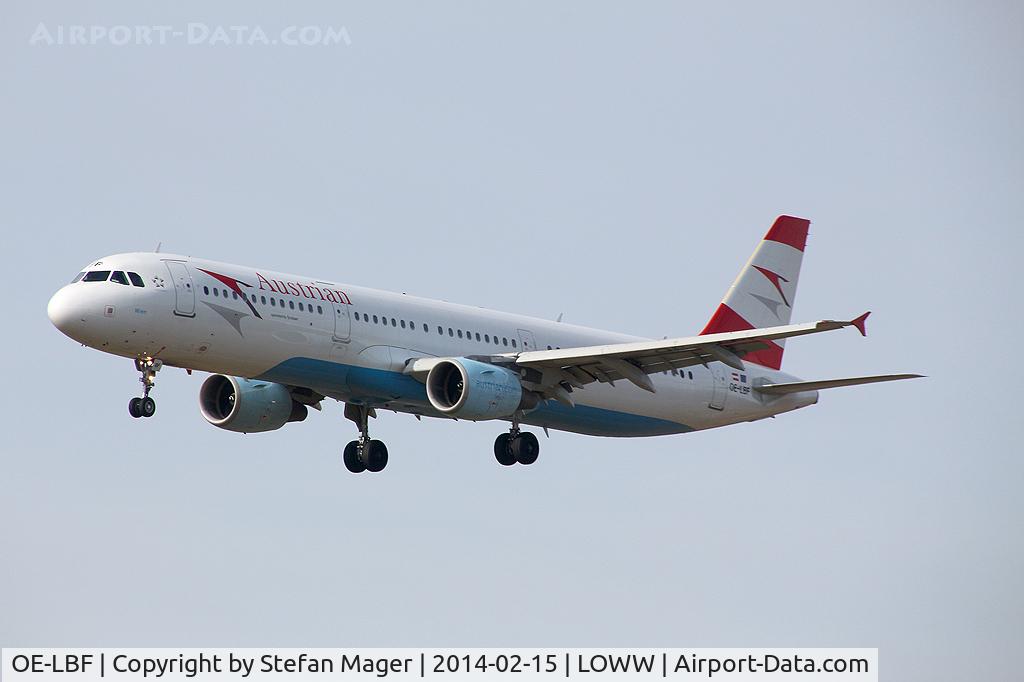 OE-LBF, 2001 Airbus A321-211 C/N 1458, Austrian A321-200 @VIE