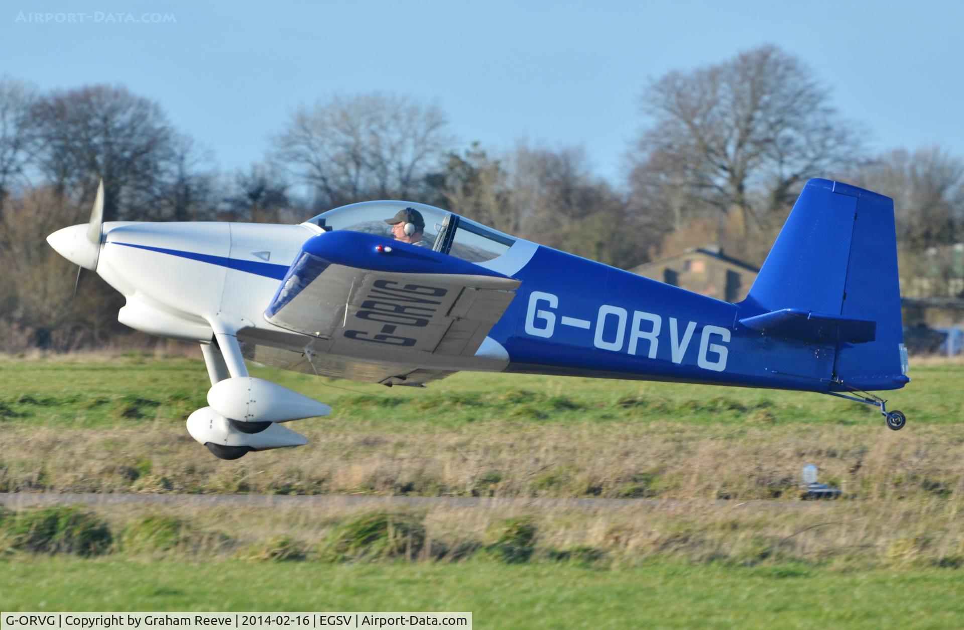 G-ORVG, 2001 Vans RV-6 C/N PFA 181A-13509, Just airbourne.