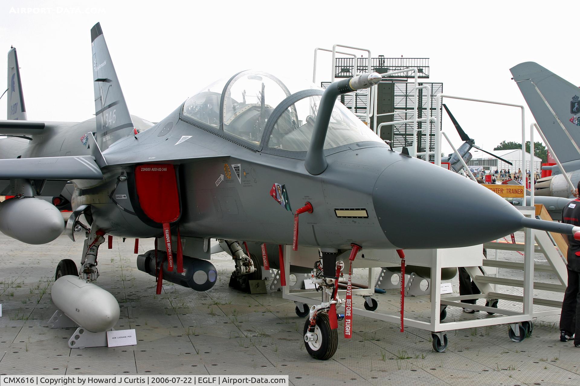CMX616, Alenia Aermacchi M-346 Master C/N 002, Farnborough 2006.