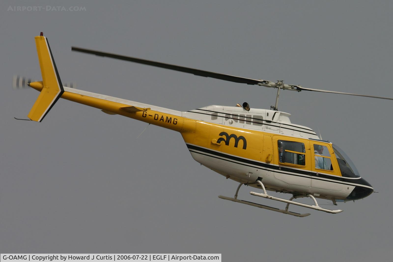 G-OAMG, 1980 Bell 206B JetRanger III C/N 2901, Farnborough 2006.