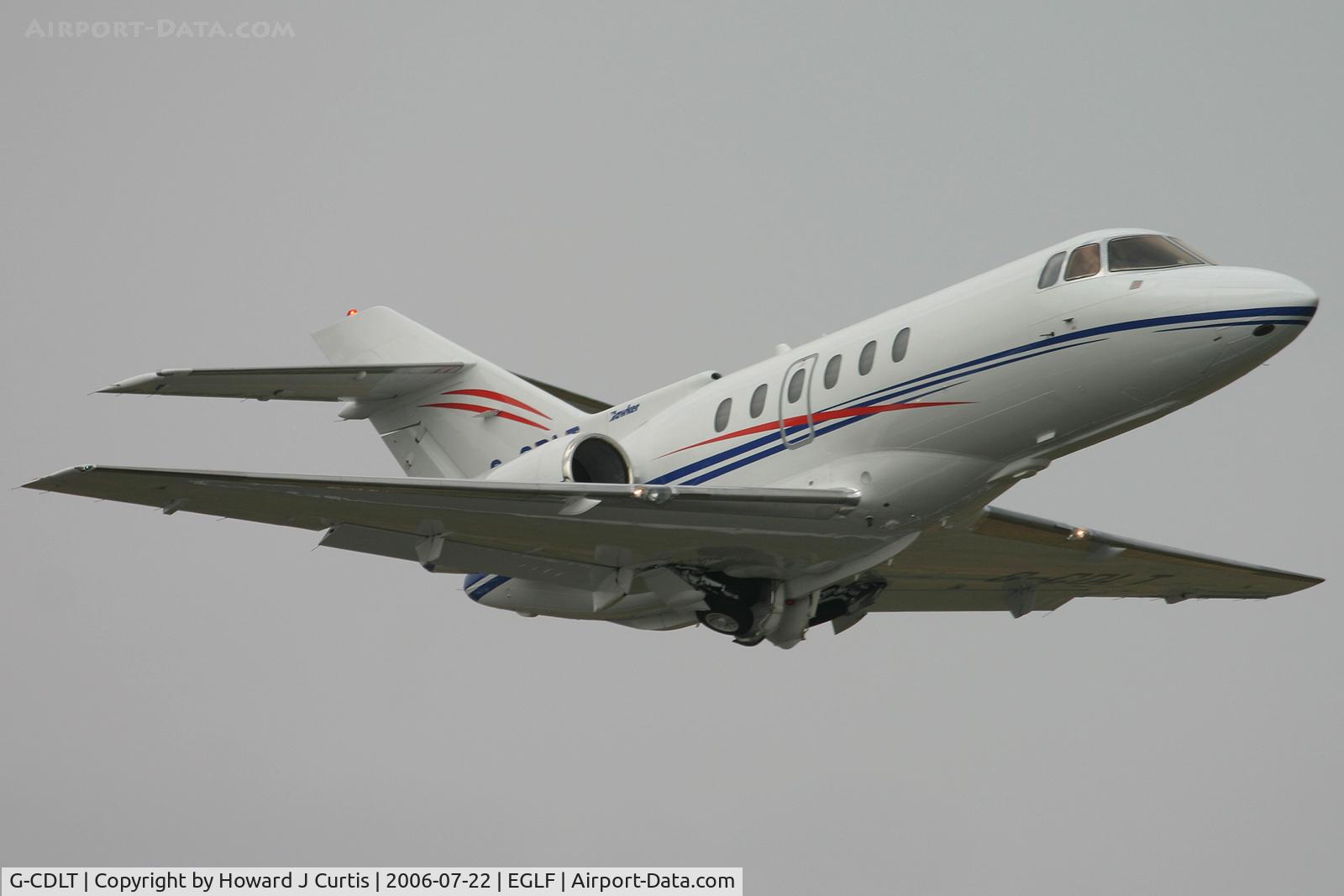G-CDLT, 2005 Raytheon Hawker 800XP C/N 258710, Farnborough 2006.