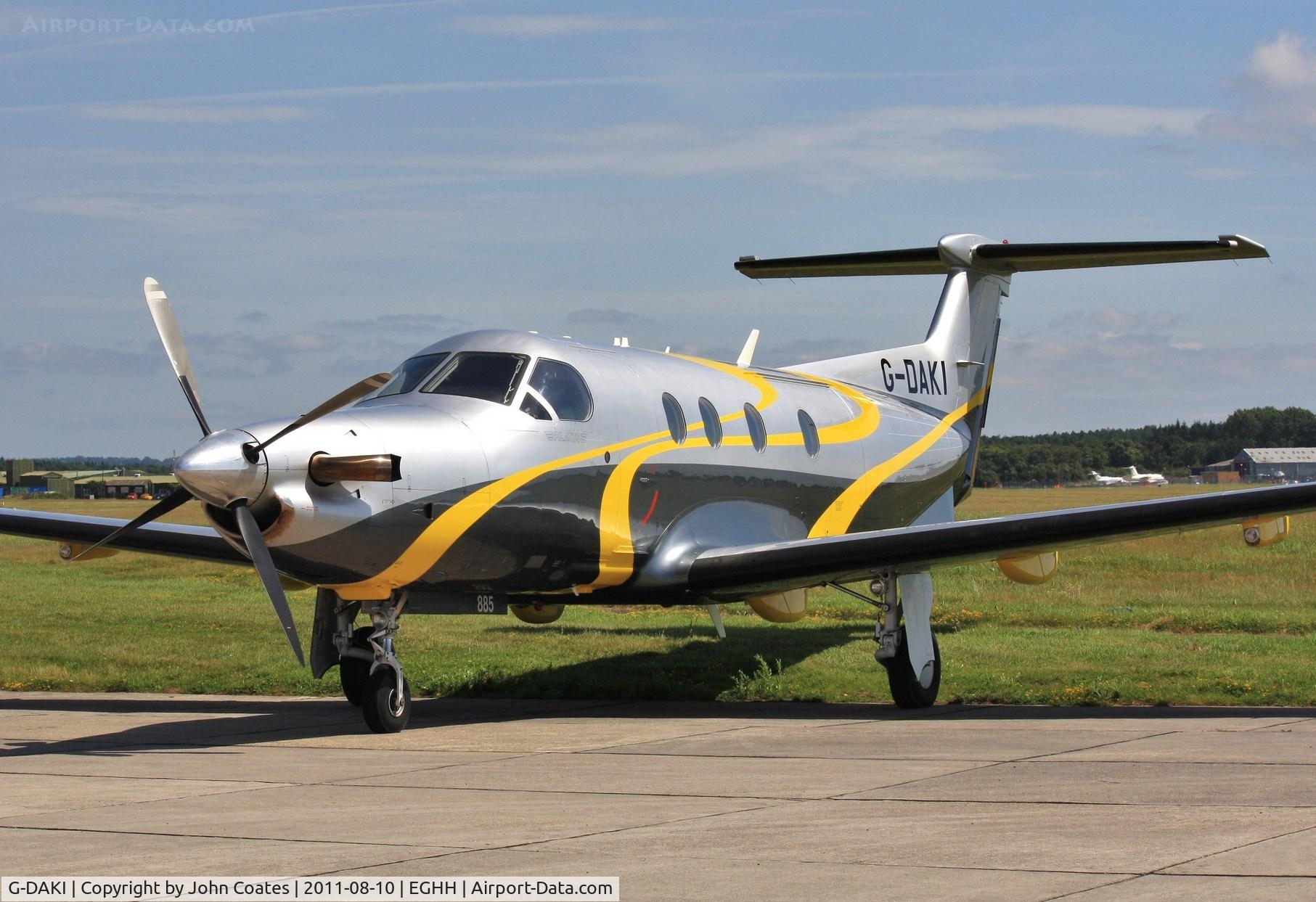 G-DAKI, 2008 Pilatus PC-12/47 C/N 885, After the yellow ribbons were tied.