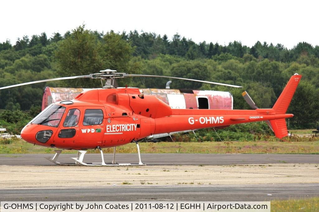 G-OHMS, 1982 Aérospatiale AS-355F-1 Twin Ecureuil C/N 5194, At BHL