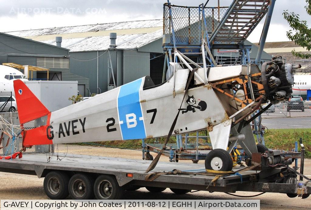 G-AVEY, 1970 Currie Super Wot C/N PFA 3006, At the paintshop