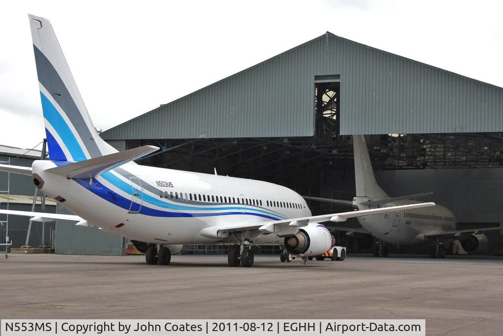 N553MS, 1990 Boeing 737-3Y0 C/N 24680, At the paintshop