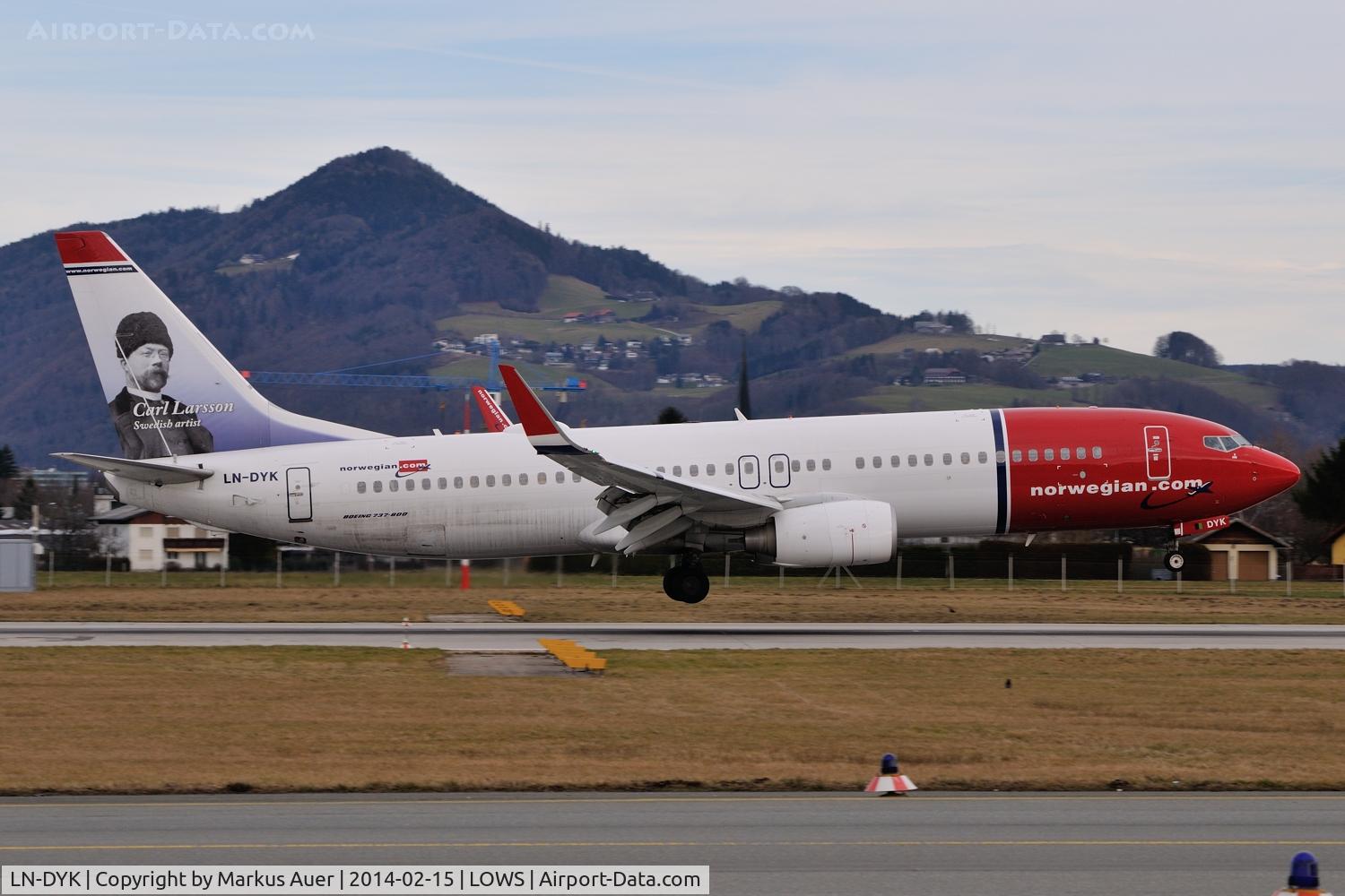 LN-DYK, 2011 Boeing 737-8JP C/N 39046, Wintercharter
