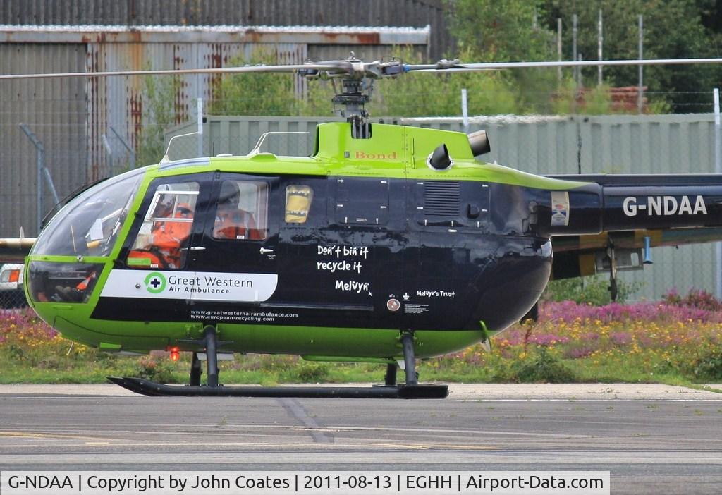 G-NDAA, 1974 MBB Bo-105DBS-4 C/N S-135/914, At BHL