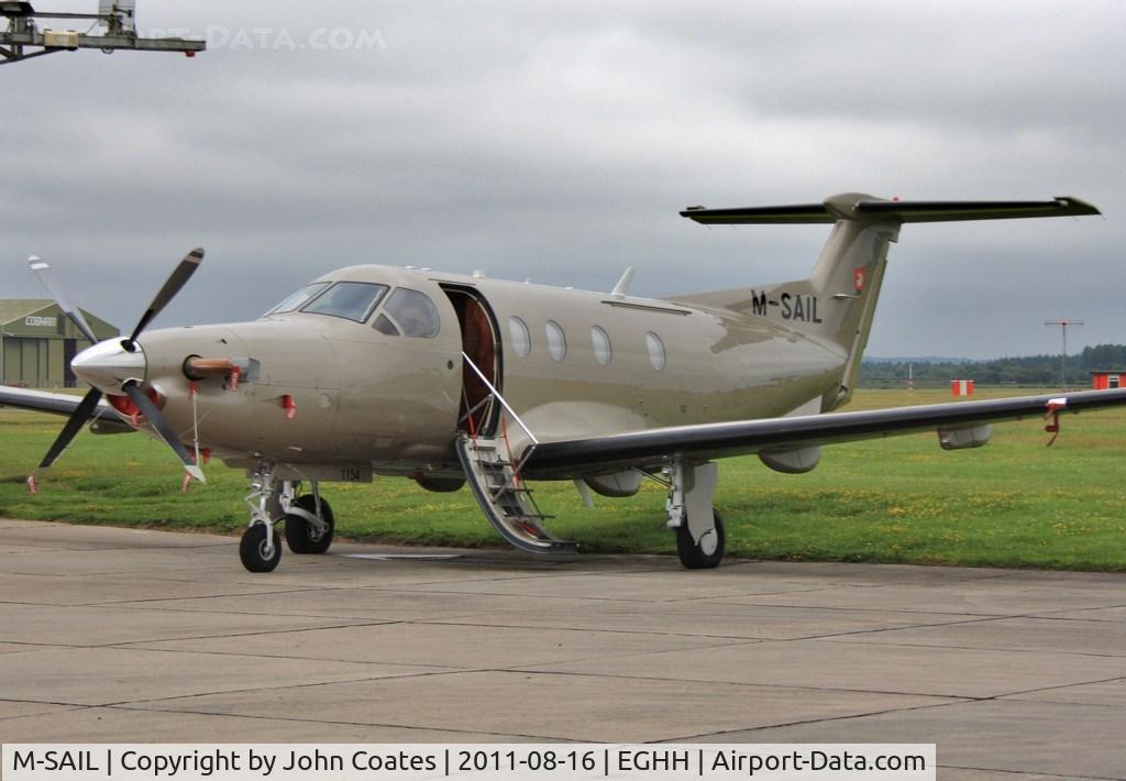 M-SAIL, 2009 Pilatus PC-12/47E C/N 1154, At Pilatus Centre