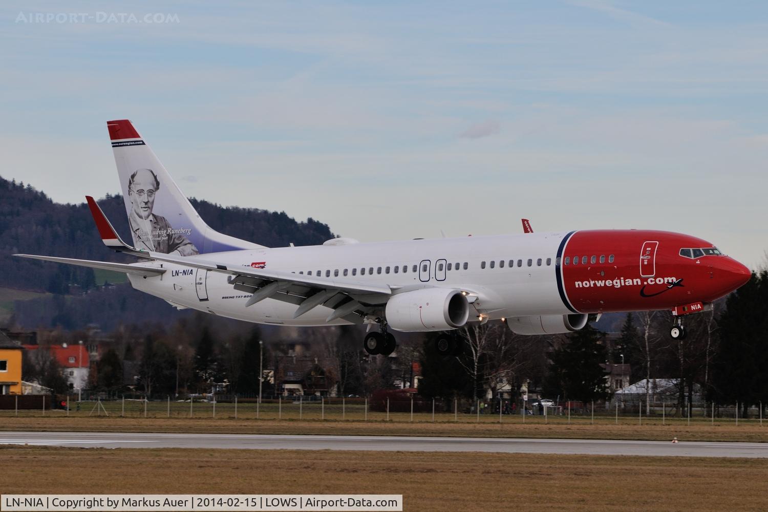 LN-NIA, 2012 Boeing 737-8JP C/N 39444, Wintercharter