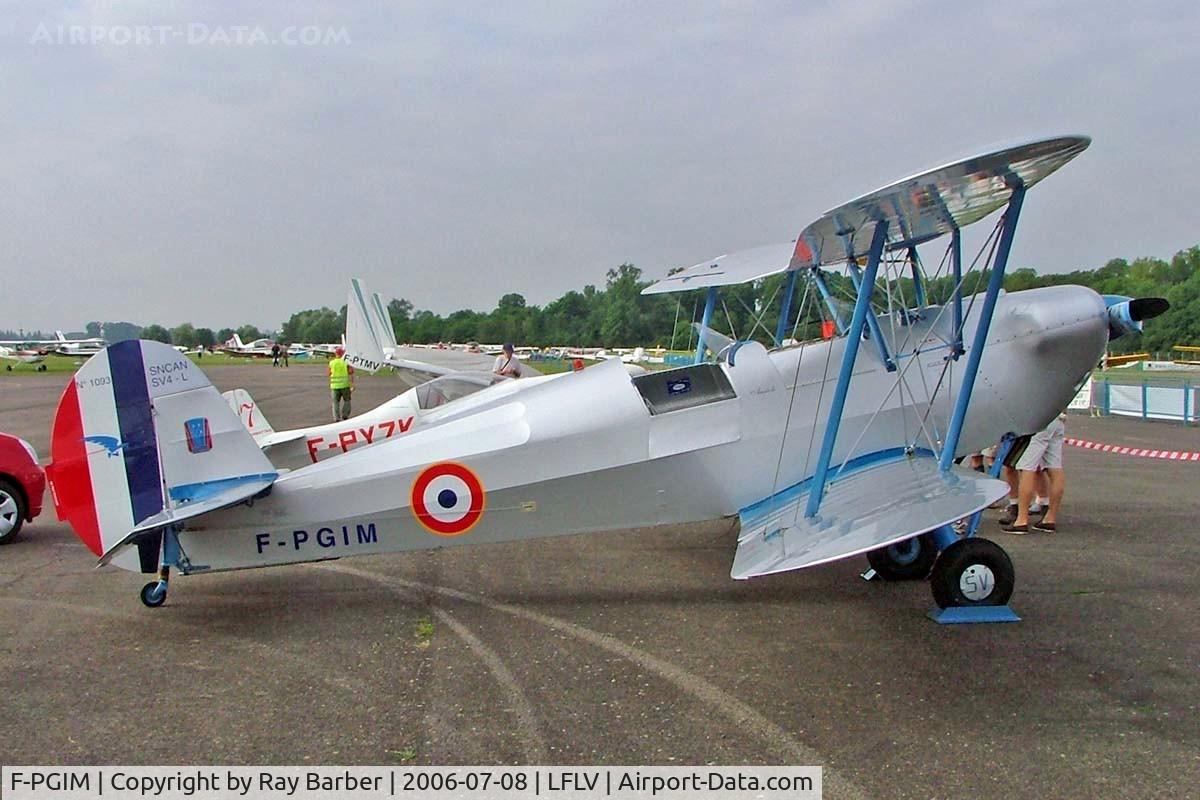F-PGIM, Stampe-Vertongen SV-4L Replica C/N 1093, AIA Stampe SV.4L [1093] Vichy~F 08/07/2006