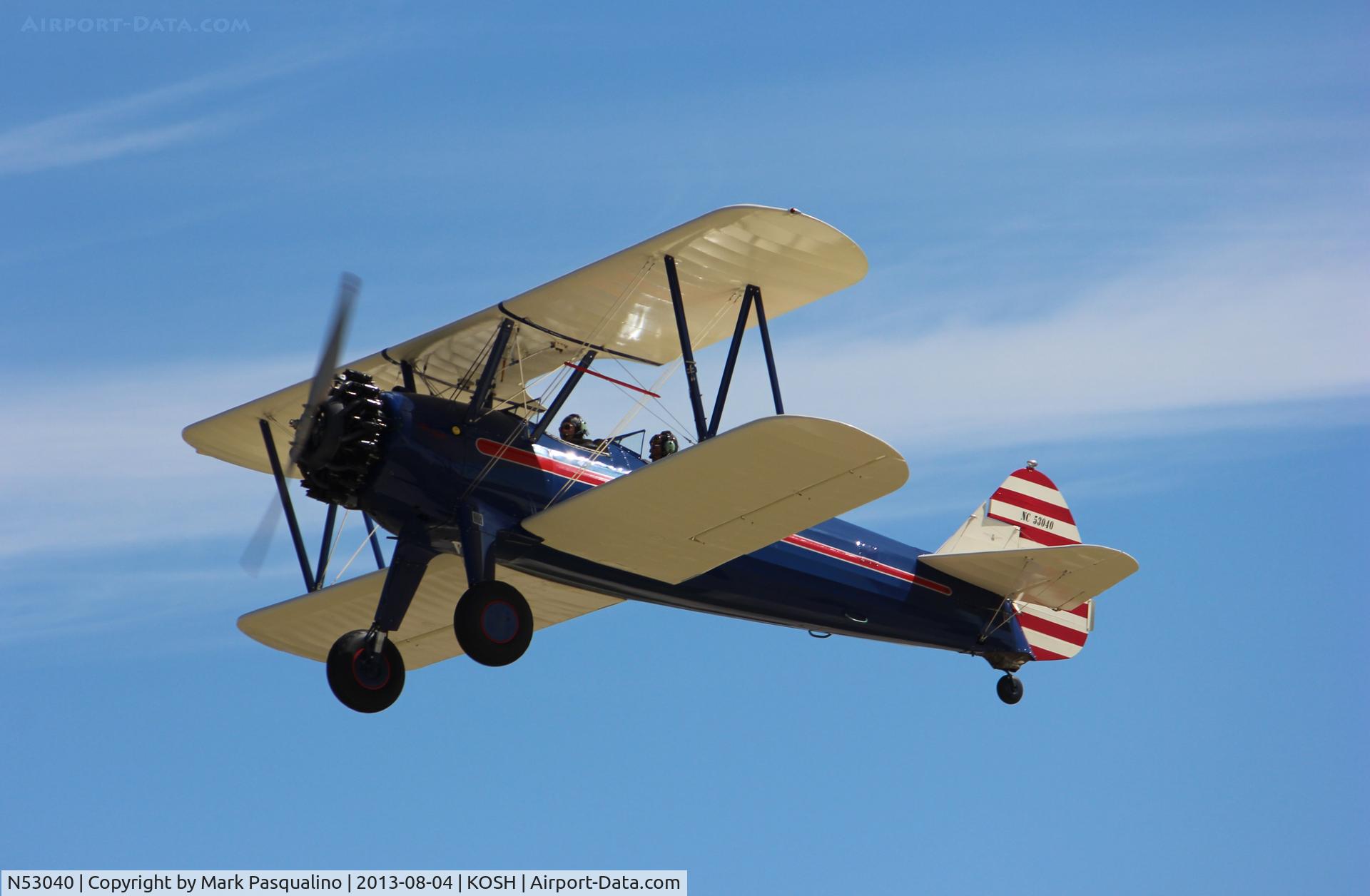 N53040, 1941 Boeing A75N1(PT17) C/N 75-799, Stearman