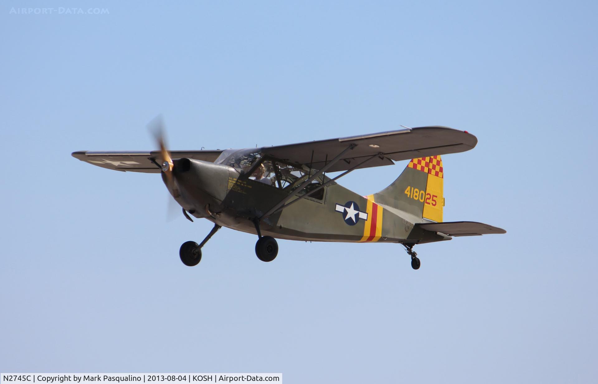 N2745C, Stinson L-5E Sentinel C/N 44-18025, Stinson L-5E