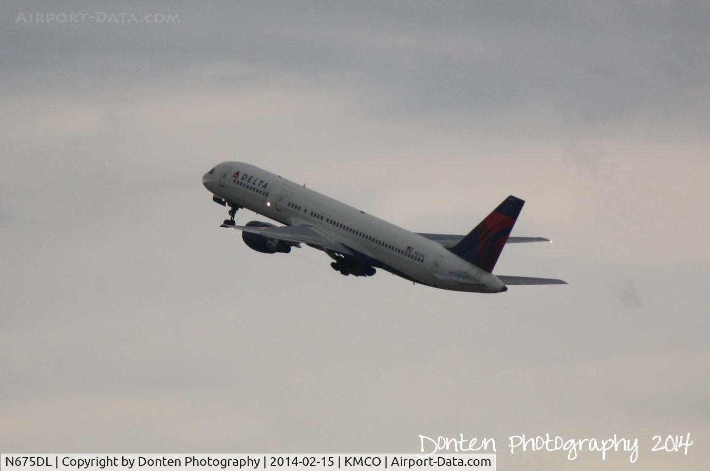 N675DL, 1992 Boeing 757-232 C/N 25980, Delta Flight 1818 (N675DL) departs Orlando International Airport enroute to Hartsfield-Jackson Atlanta International Airport