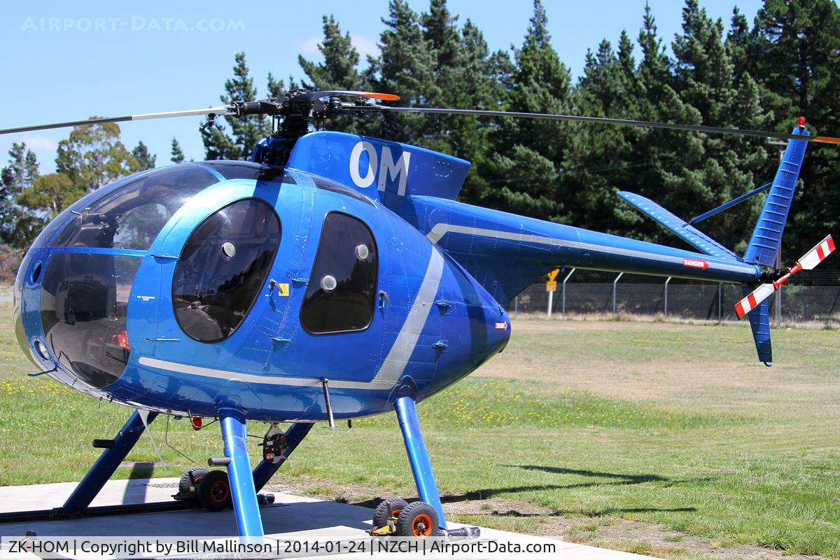 ZK-HOM, Hughes 369HS C/N 530478S, parked up
