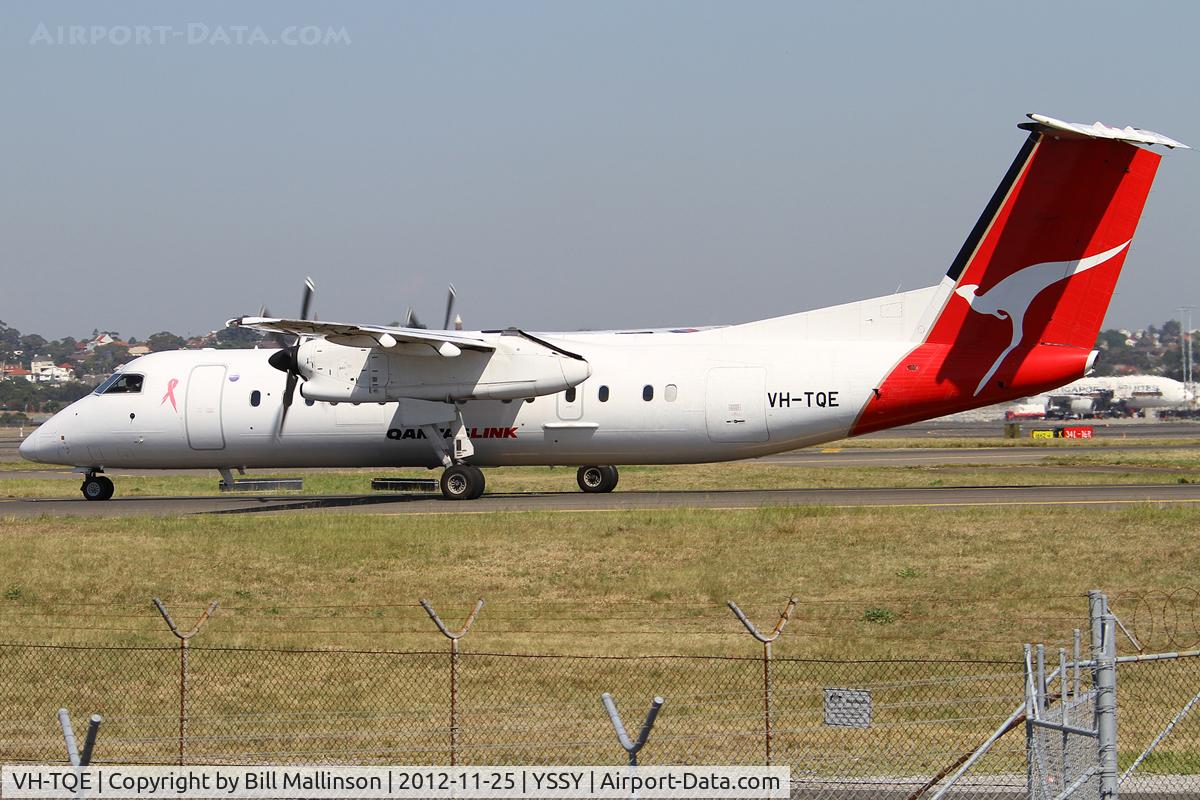 VH-TQE, 2003 De Havilland Canada DHC-8-315 Dash 8 C/N 596, taxiing to 34R