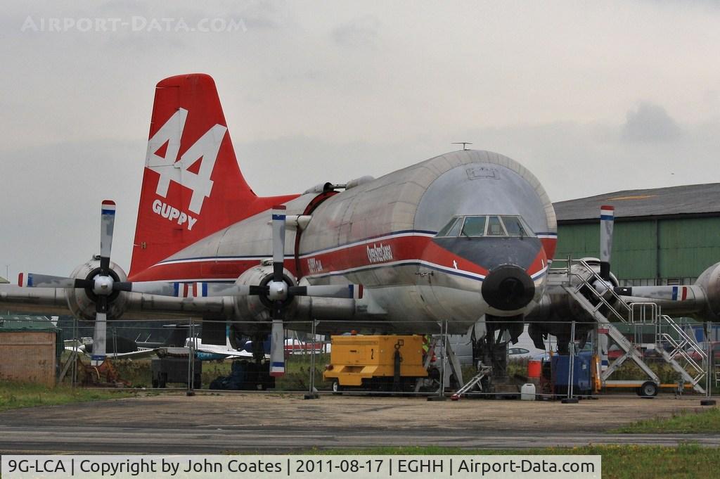 9G-LCA, 1969 Canadair CL-44-0 Skymonster C/N 16, Engines fitted and swingtail open