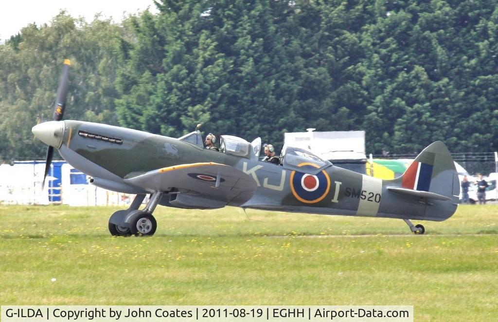 G-ILDA, 1944 Supermarine 509 Spitfire TR.IXc C/N CBAF.10164, Taxiing to depart