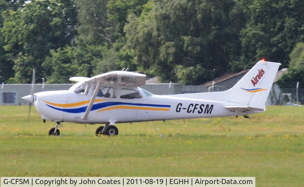 G-CFSM, 1982 Cessna 172Q Cutlass C/N 17275933, Taxiing to depart