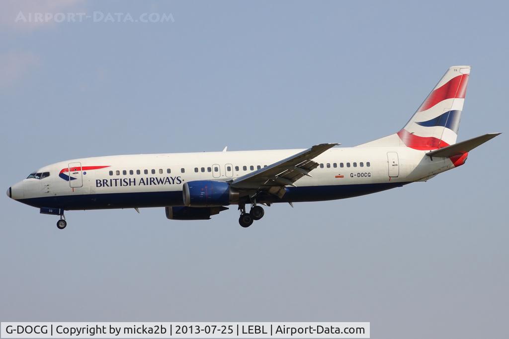 G-DOCG, 1991 Boeing 737-436 C/N 25408, Landing