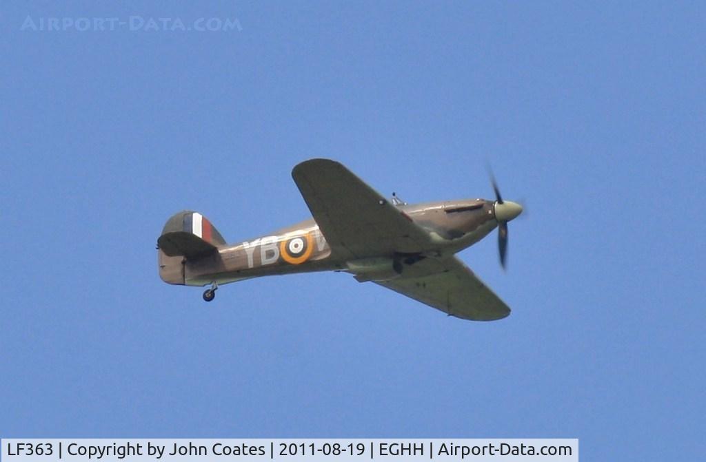 LF363, 1944 Hawker Hurricane IIC C/N 41H/469290, Arriving for seaside show