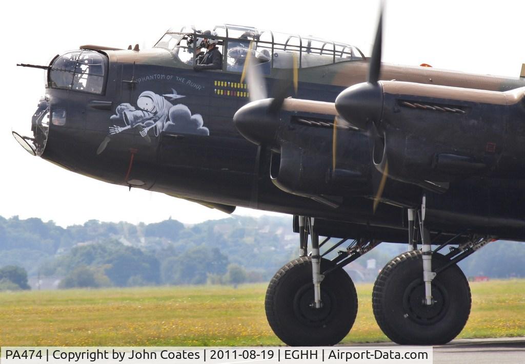 PA474, 1945 Avro 683 Lancaster B1 C/N VACH0052/D2973, Phanton of the Ruhr taxies by