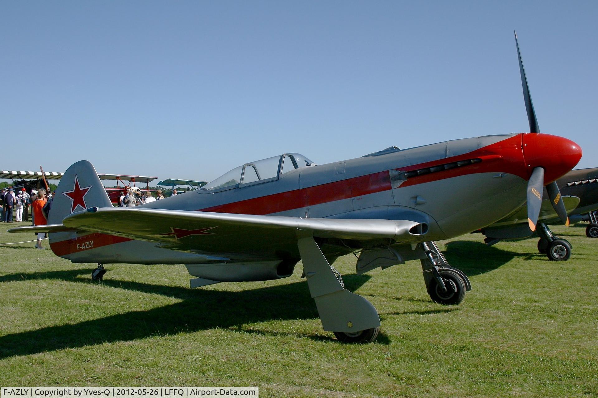 F-AZLY, Yakovlev Yak-3U C/N 172890, Yakovlev YAK 3U, La Ferté Alais Airfield (LFFQ) Air Show 2012