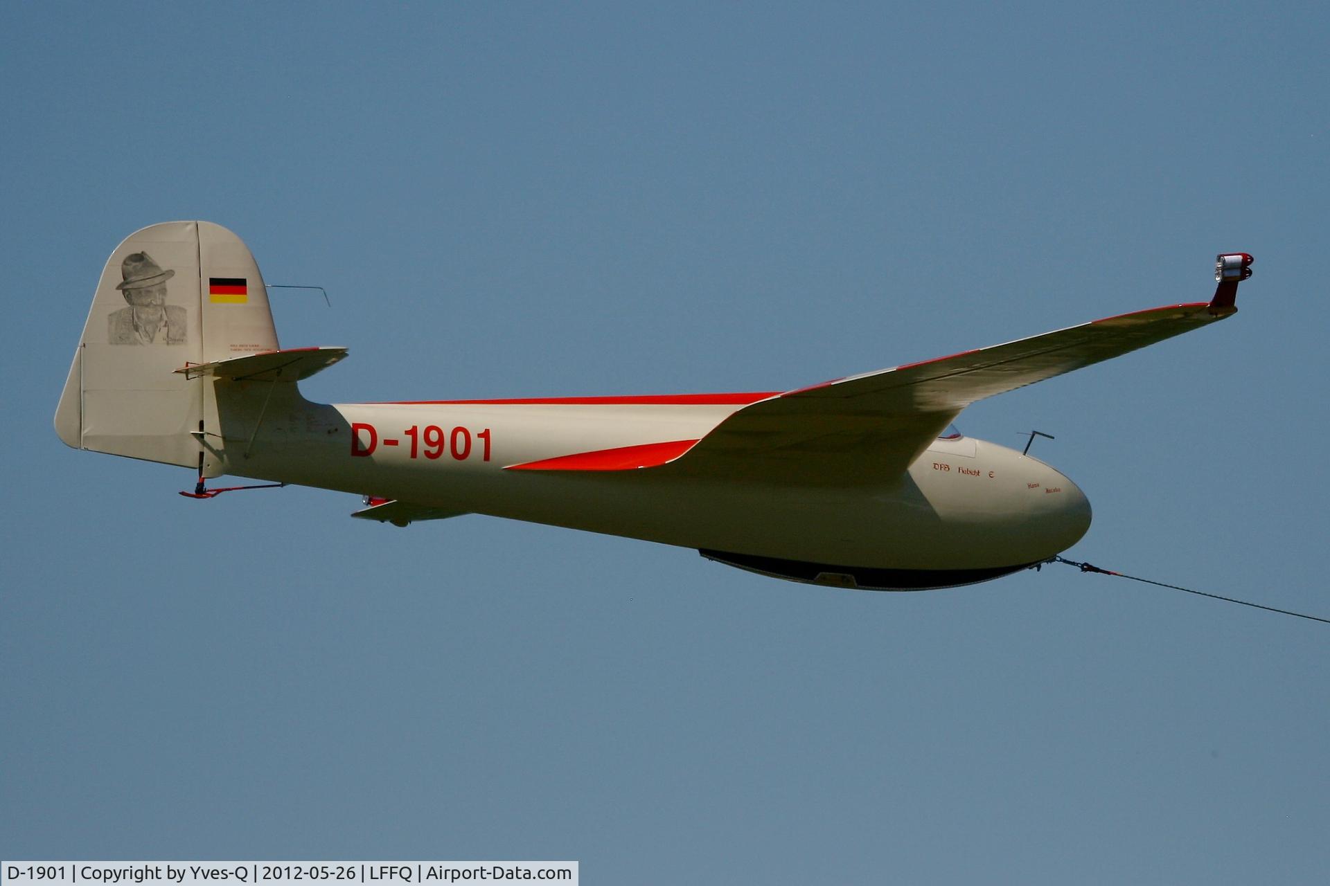 D-1901, 1963 DFS 108-53 Habicht E Replica C/N 1, Jacobs DFS 108-53 Habicht E, La Ferte-Alais Airfield (LFFQ) Air show 2012