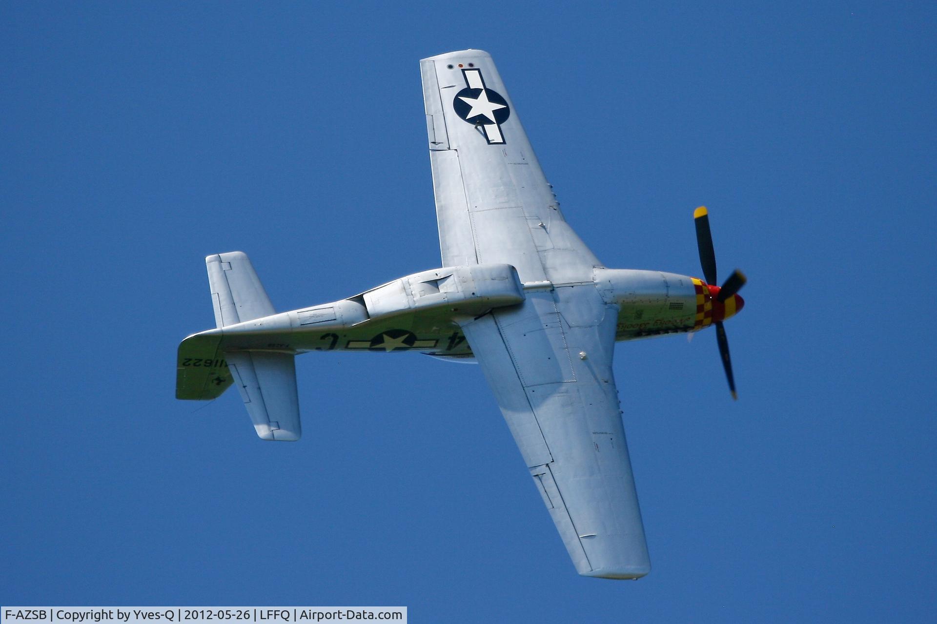 F-AZSB, 1944 North American P-51D Mustang C/N 122-40967, North American P-51D Mustang, La Ferté-Alais Airfield (LFFQ) Air Show 2012