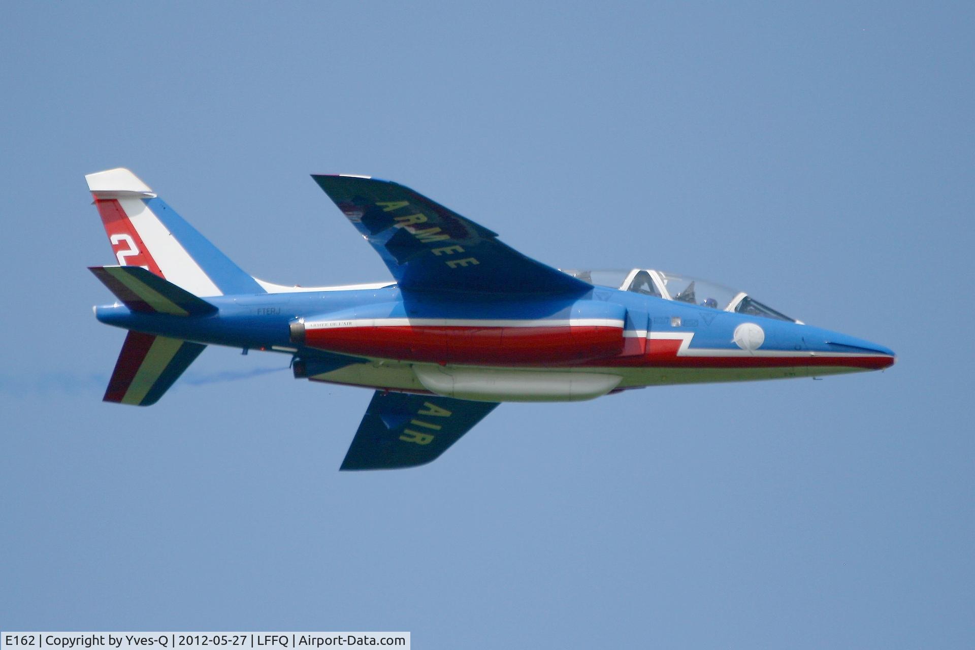 E162, Dassault-Dornier Alpha Jet E C/N E162, Dassault-Dornier Alpha Jet E (F-TERJ), Athos 02 of Patrouille De France 2012, La Ferté-Alais Airfield (LFFQ) Air Show 2012
