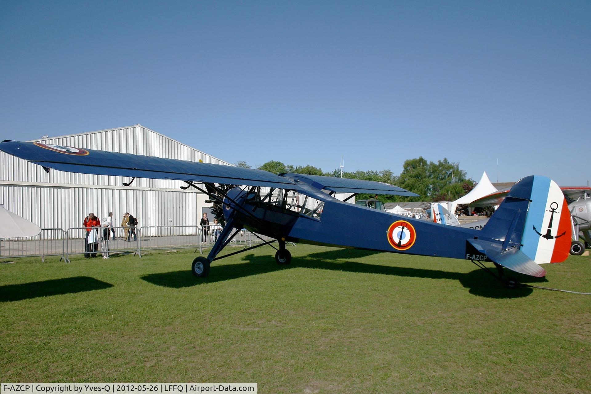 F-AZCP, Morane-Saulnier MS-502 Criquet C/N 320, Morane Saulnier MS-502 Criquet, La Ferté-Alais Airfield (LFFQ) Air Show 2012