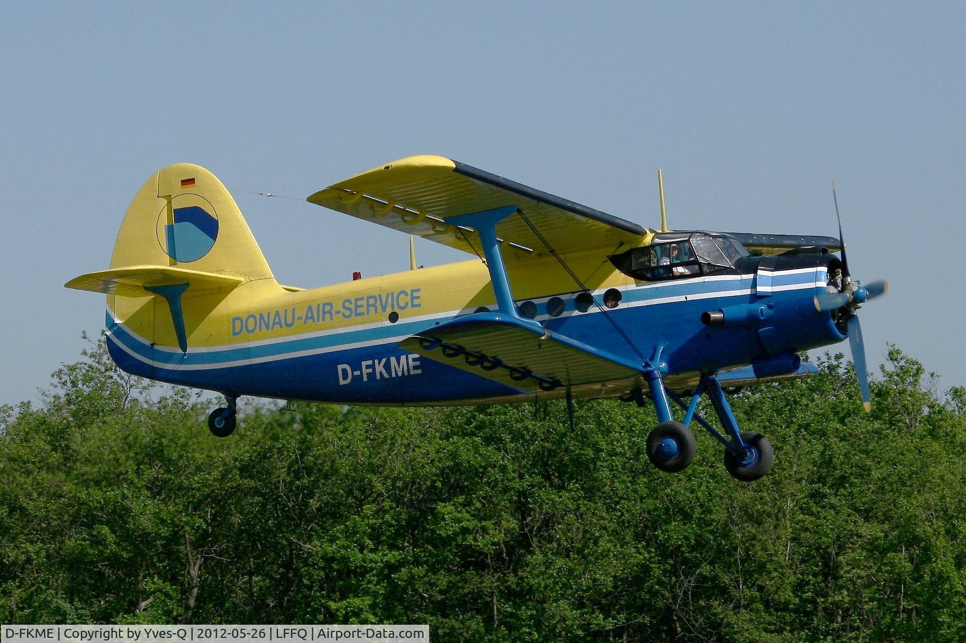 D-FKME, 1957 Antonov An-2 C/N 1G17805, Antonov AN-2T, Donau Air Service , La Ferté-Alais Airfield (LFFQ) Air Show 2012