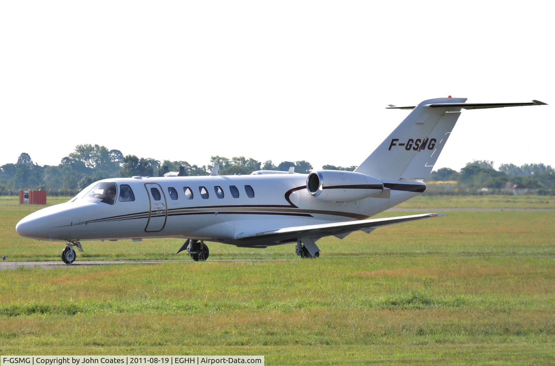 F-GSMG, 2008 Cessna 525B CitationJet CJ3 C/N 525B-0230, Arriving to Signatures