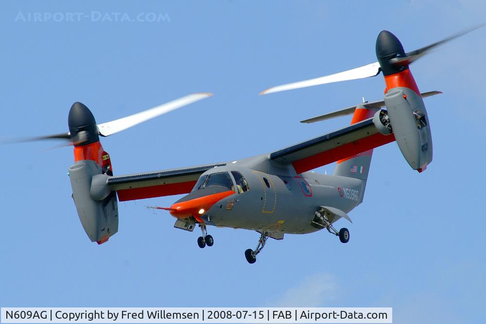 N609AG, 2003 Agusta-Bell AW609 C/N 60002, SBAC airshow